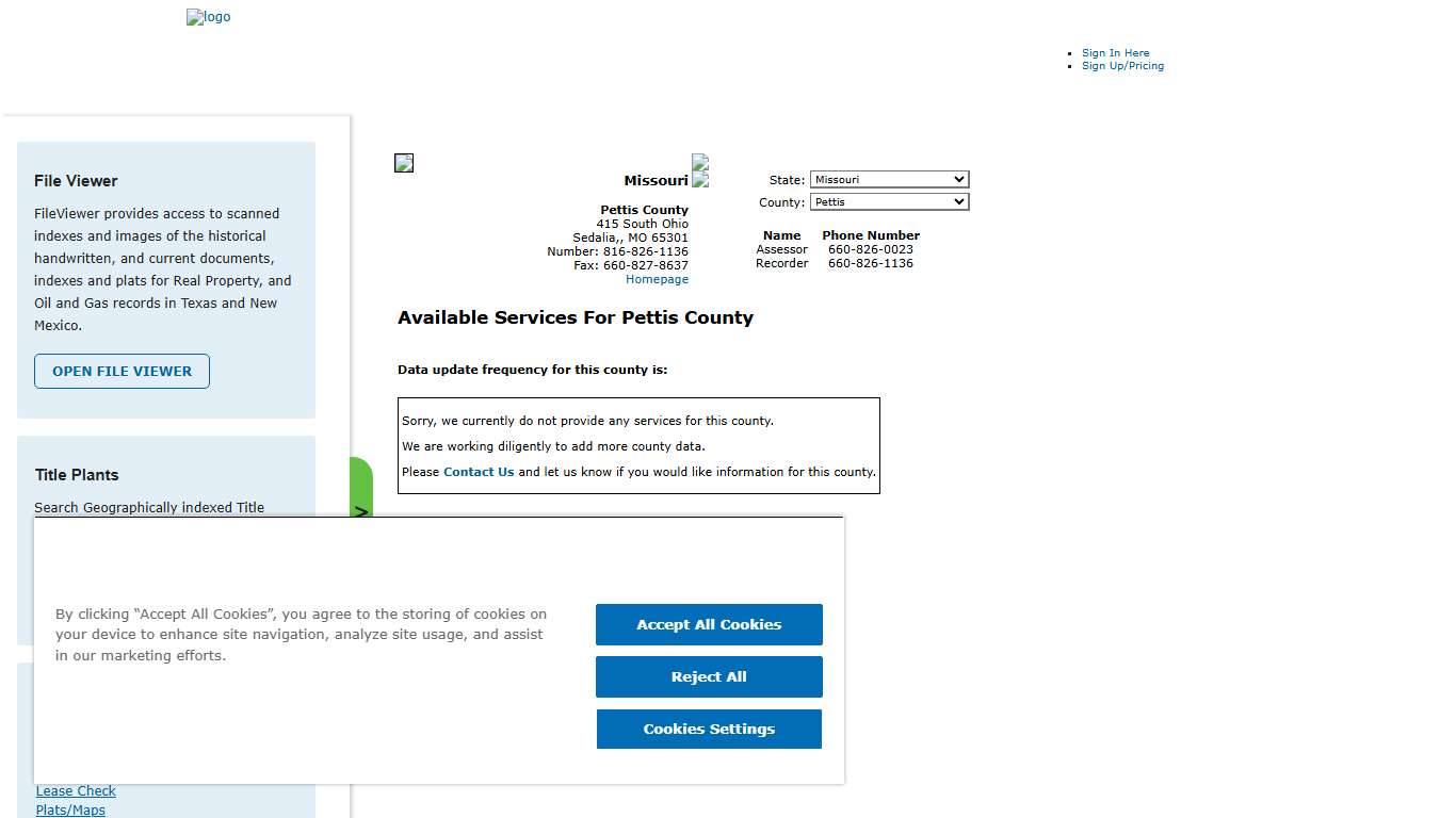 Search Pettis County Public Property Records Online | CourthouseDirect.com